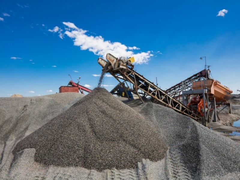 Large scale sand washing plant wastewater discharge
