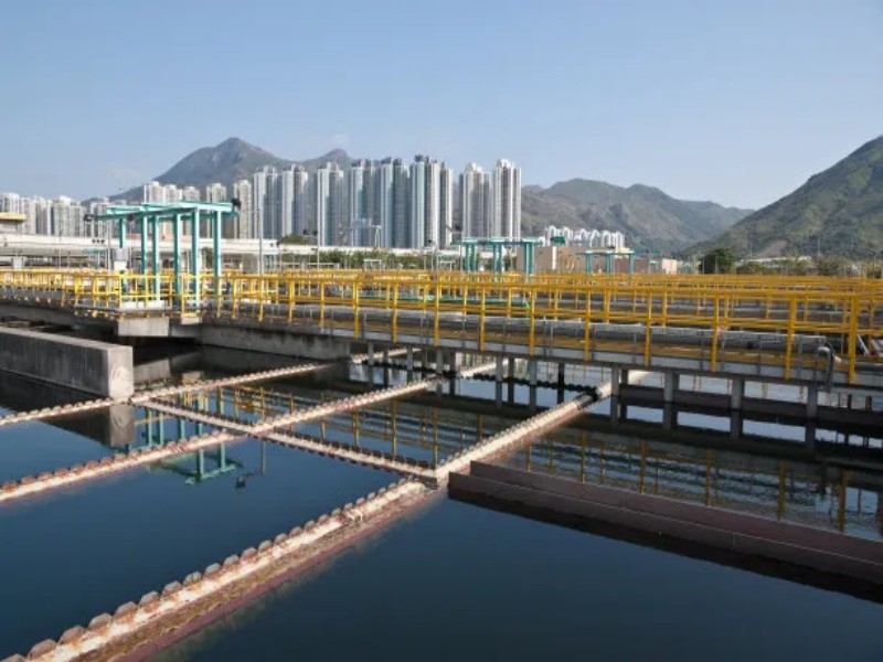 On site treatment of municipal sewage
