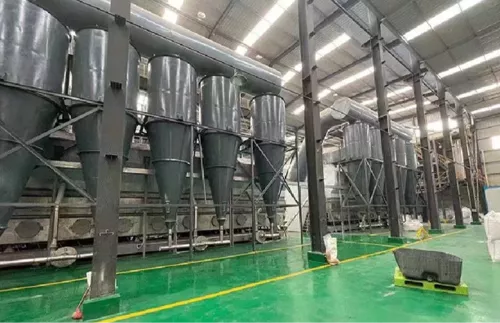 Storage bin for desulfurization bed