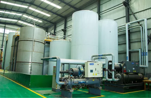 Raw material tank storage