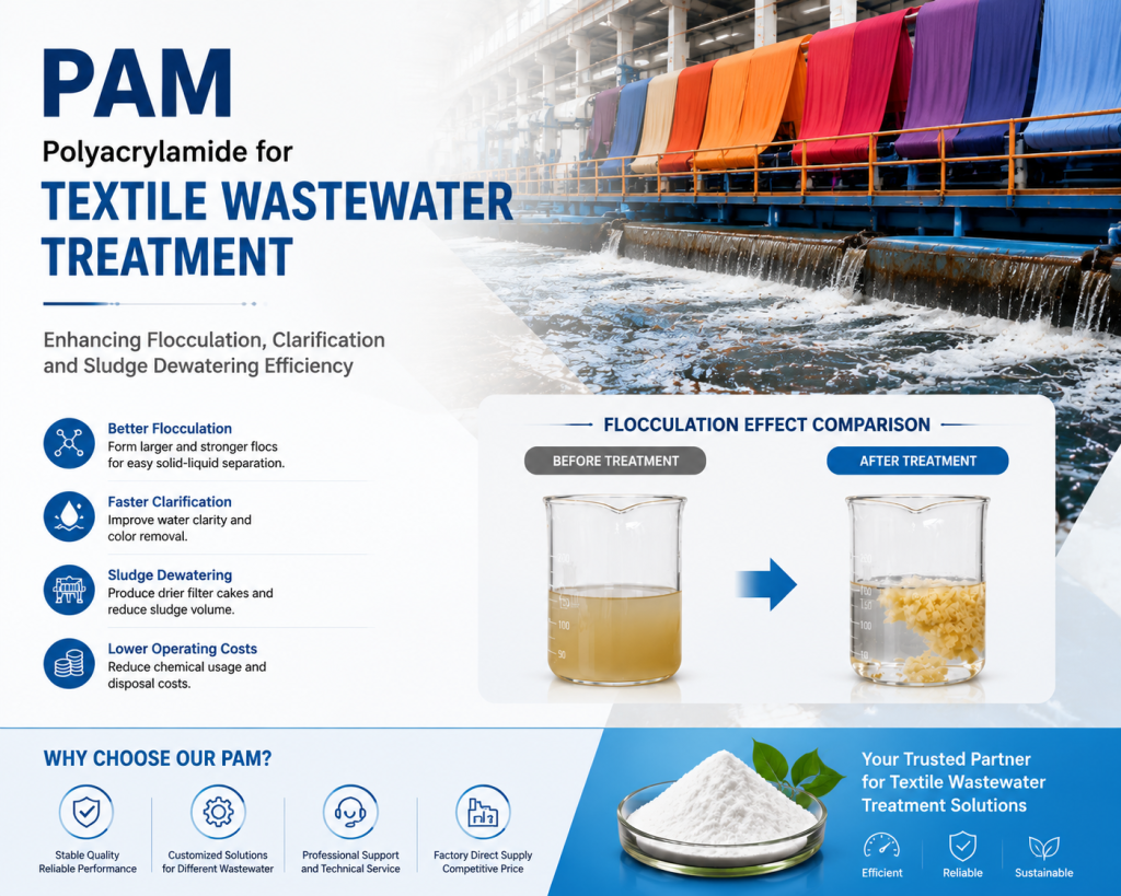 Polyacrylamide (PAM) for Textile Wastewater Treatment
