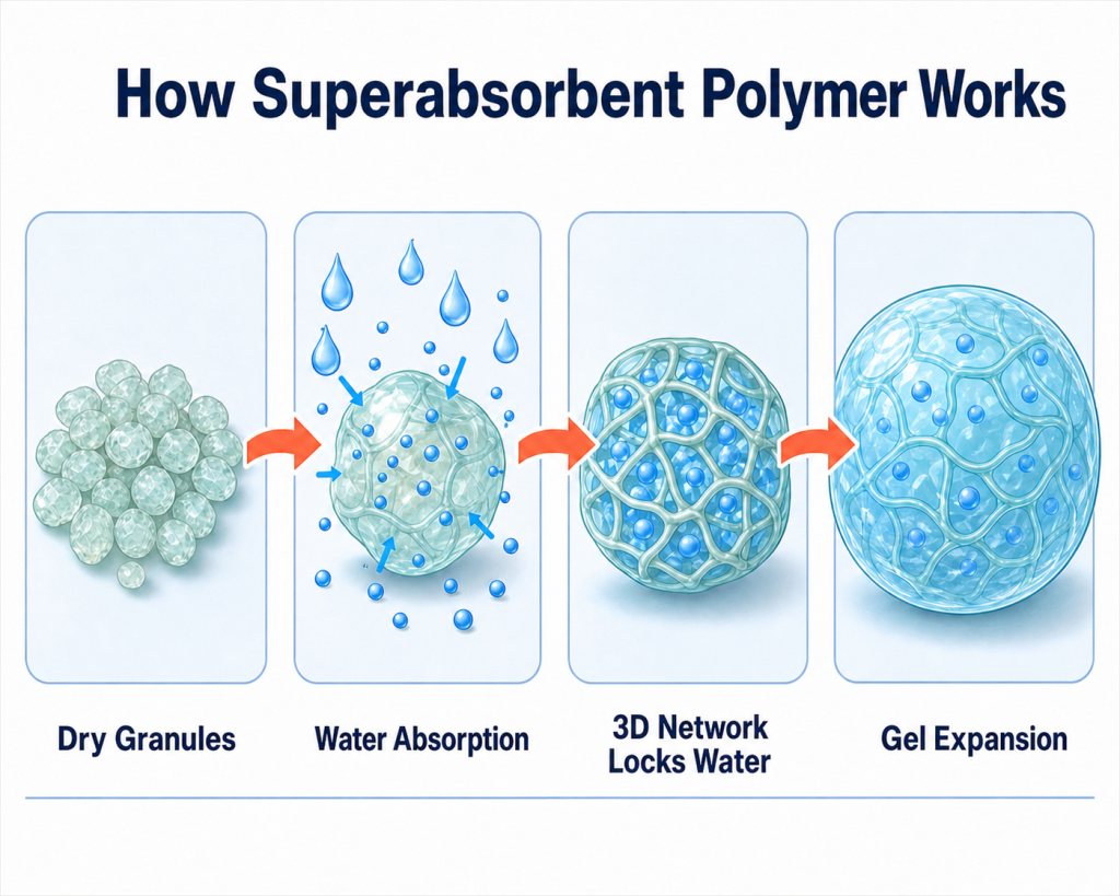 How Does Super Absorbent Polymer (SAP) Work?