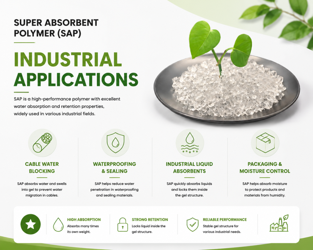Industrial Applications of Super Absorbent Polymer