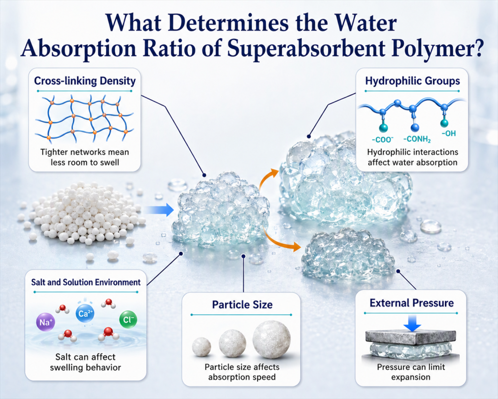 What Determines the Water Absorption Capacity of SAP?