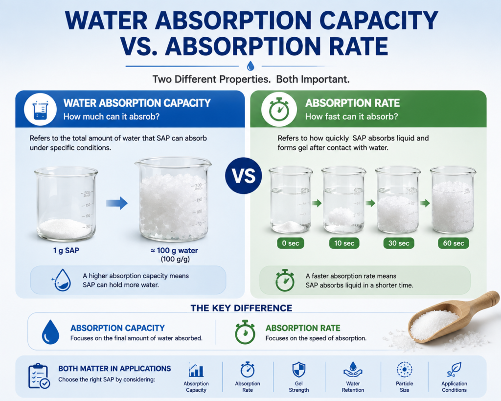Water Absorption Capacity vs. Absorption Rate: What’s the Difference?