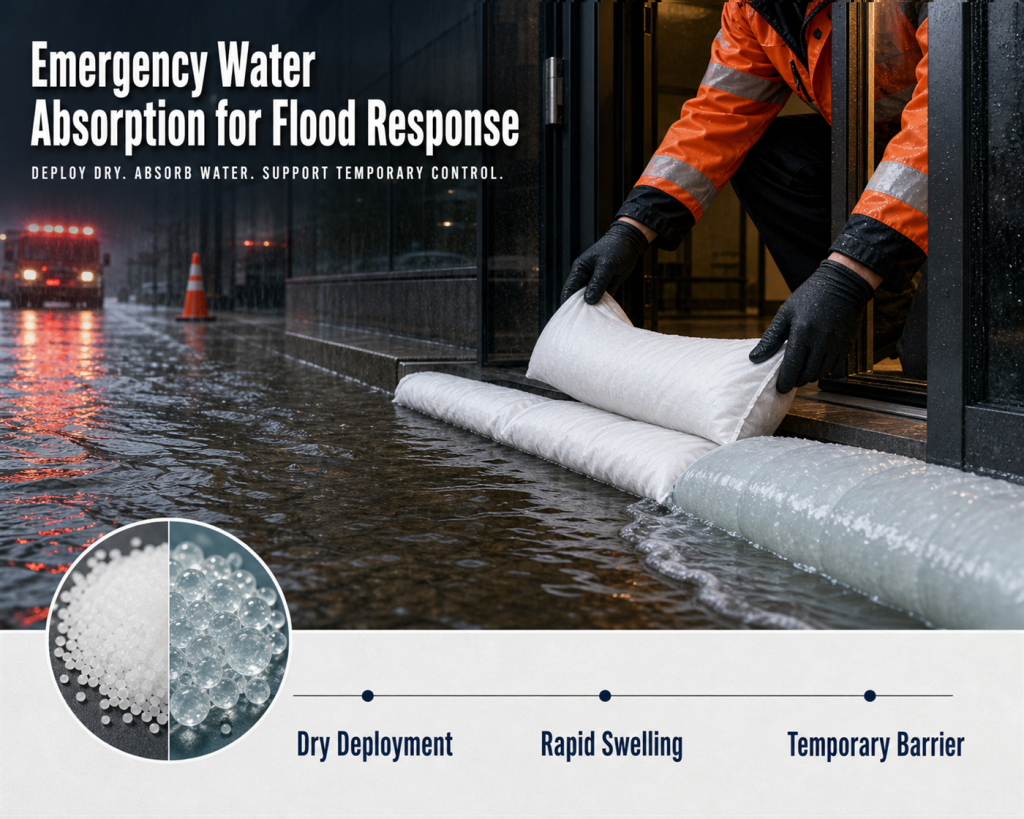 SAP for Flood Control and Emergency Water Absorption