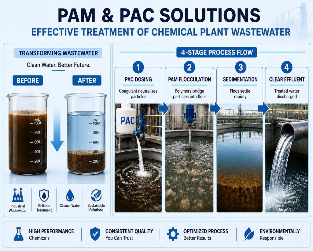 Why Chemical Plants Choose PAM & PAC for Effluent Treatment