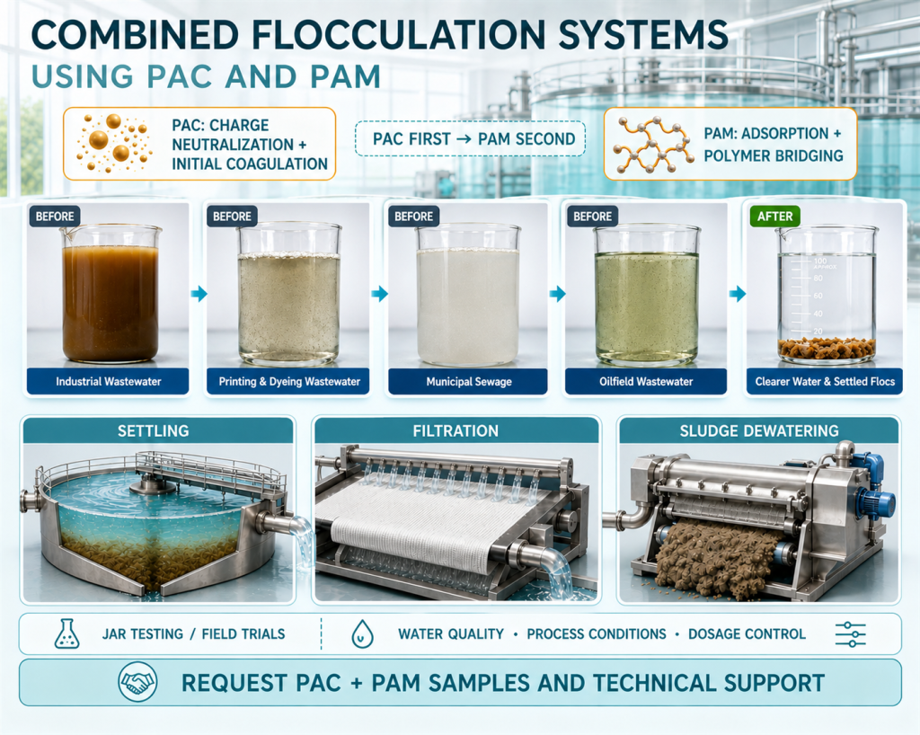 Combined Flocculation Systems Using PAC and PAM